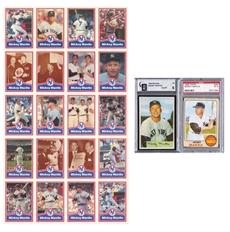 1954-1989 Topps, Bowman and CMC Mickey Mantle Collection (22 Different)